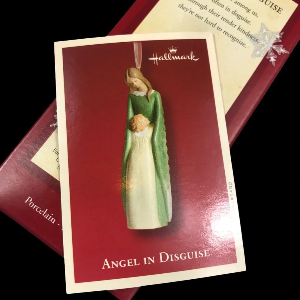 Hallmark Angel In Disguise Porcelain Keepsake 2002‎